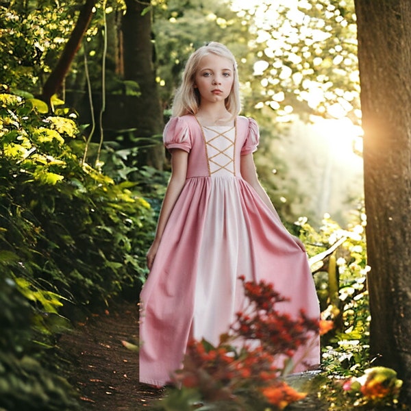 Girl Princess dress, Princess Costume,Renaissance Medieval Dress,Retro Gown,Birthday Party Dress,Ball Gown,Dress Up,Fantasy Gown,Fairy dress