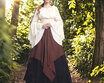 Mittelalterliche Kleider,Schottenkleid,Cosplay Robe Kostüme, Renaissance Kostüme für Frauen,Victorian Prinzessinnen Kostüme,Feen Kleid