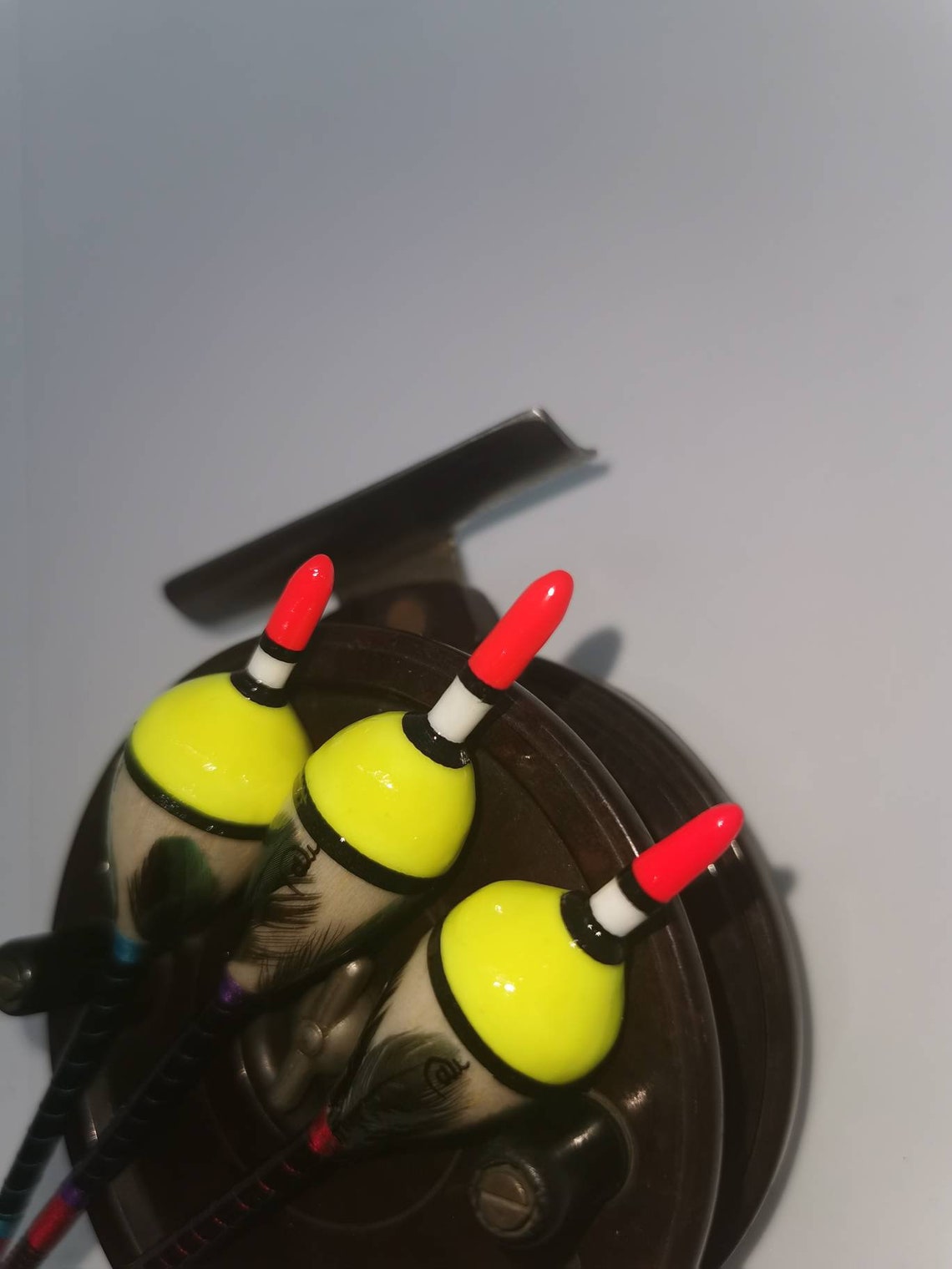 X3 Handmade Perch Bobber Fishing Floats Vintage Traditional Etsy UK