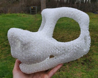 Semi-realistische Fox TPU- en PLA-hoofdbasis