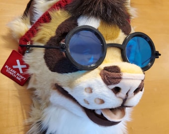 Gafas de traje de piel