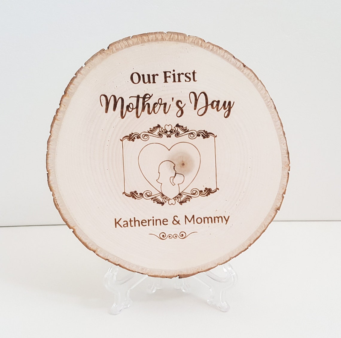 Our First Mothers Day Custom Sign with Stand Mother's Day | Etsy