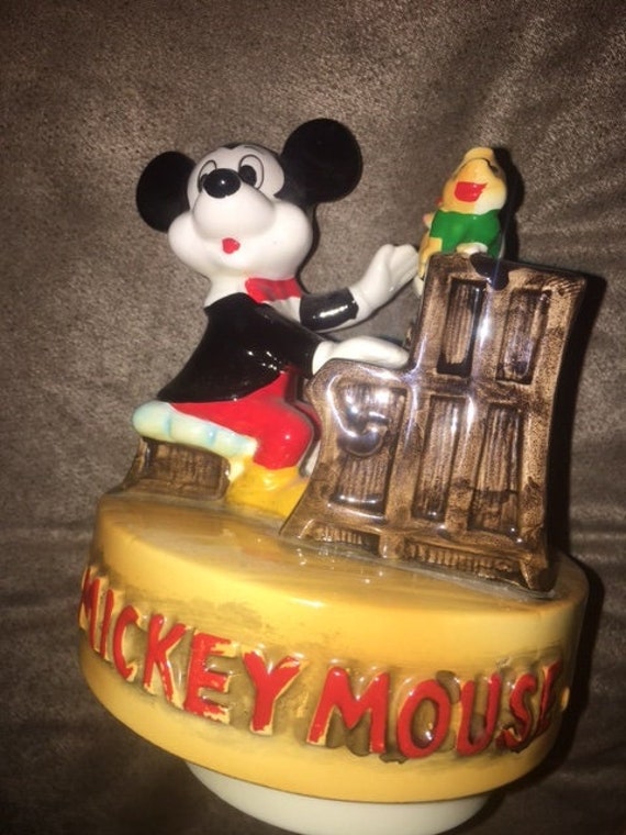 Disney Mickey Mouse Music Box Vintage Etsy