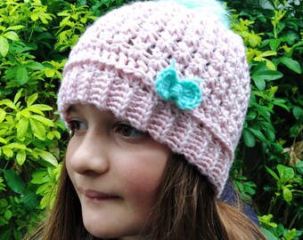 Beanie Slouch CROCHET PATTERN child to adult