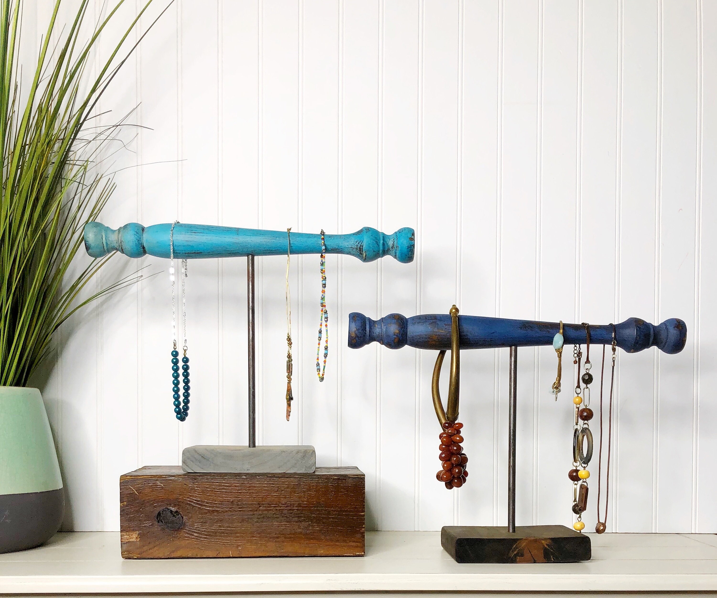 Necklace Display Necklace Holder Beach Jewelry Holder Boho Etsy