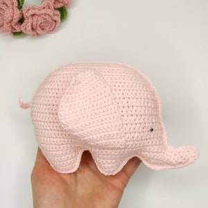 Crochet baby elephant First baby toy Soft newborn toy Stuffed animal