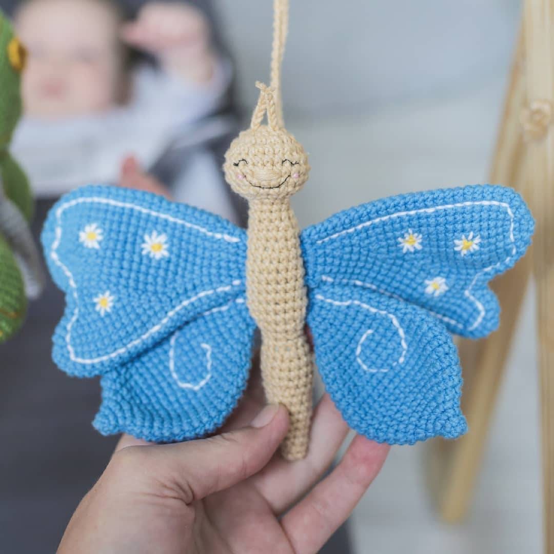 Butterfly soft toy Stuffed butterfly Stroller toy Etsy