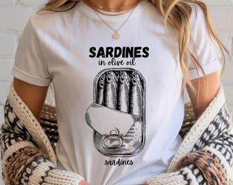 Sardine T-Shirt: Funny Coastalcore Seafood Tee