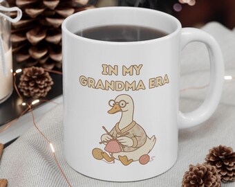 Goose Coffee Mug: "Grandma Era" Cozy Cottagecore Gift