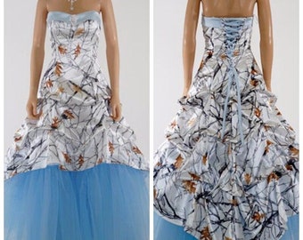 camouflage wedding dress