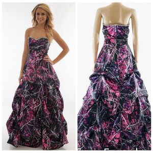 muddy girl camo wedding dress