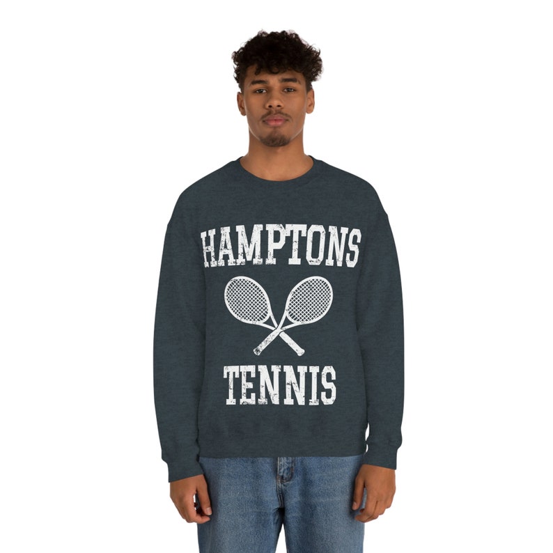 Hamptons Tennis Vintage Retro Rustic Sweatshirt image 4