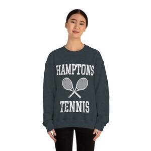Hamptons Tennis Vintage Retro Rustic Sweatshirt image 3