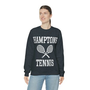 Hamptons Tennis Vintage Retro Rustic Sweatshirt image 6