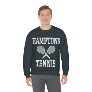 Hamptons Tennis Vintage Retro Rustic Sweatshirt image 5