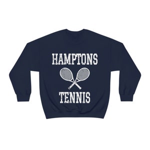 Hamptons Tennis Vintage Retro Rustic Sweatshirt image 2