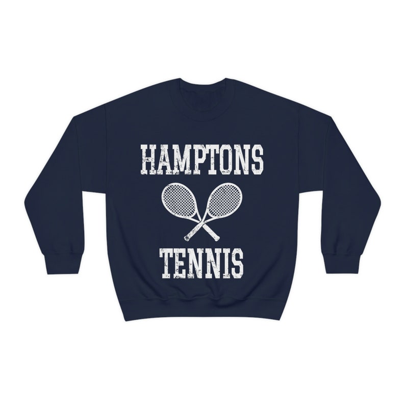 Hamptons Tennis Vintage Retro Rustic Sweatshirt image 2