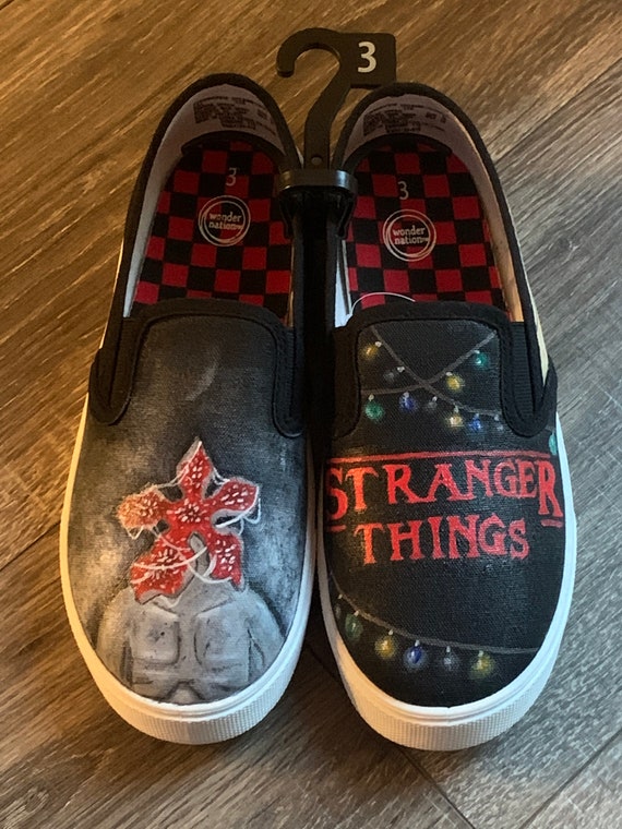 stranger things custom shoes