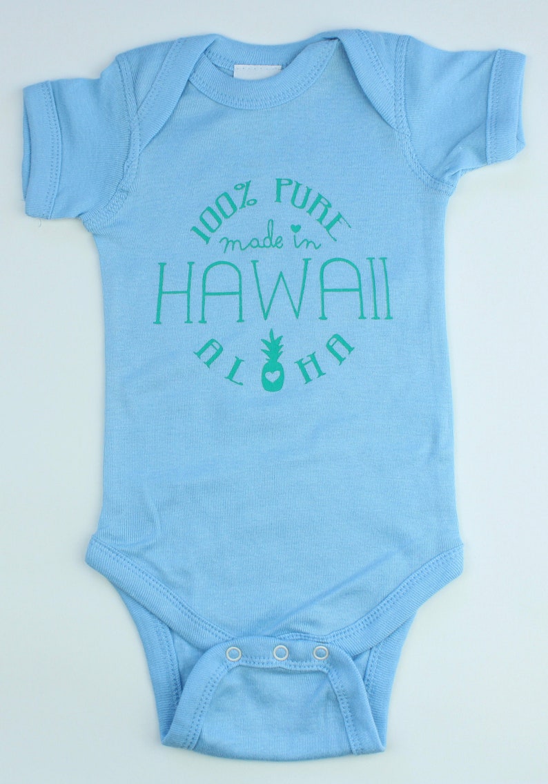 Made in Hawaii Outfit Gender Reveal Hawaiian Baby Gifts Etsy