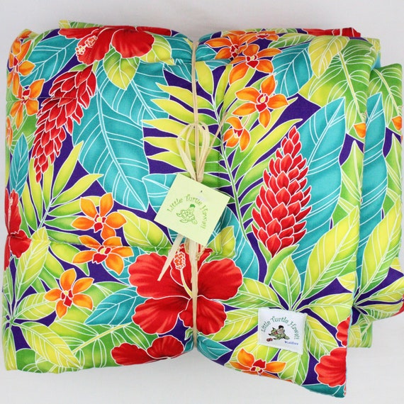Quilted Hawaiian Baby Blanket Made in Hawaii Hawaiian Baby Etsy