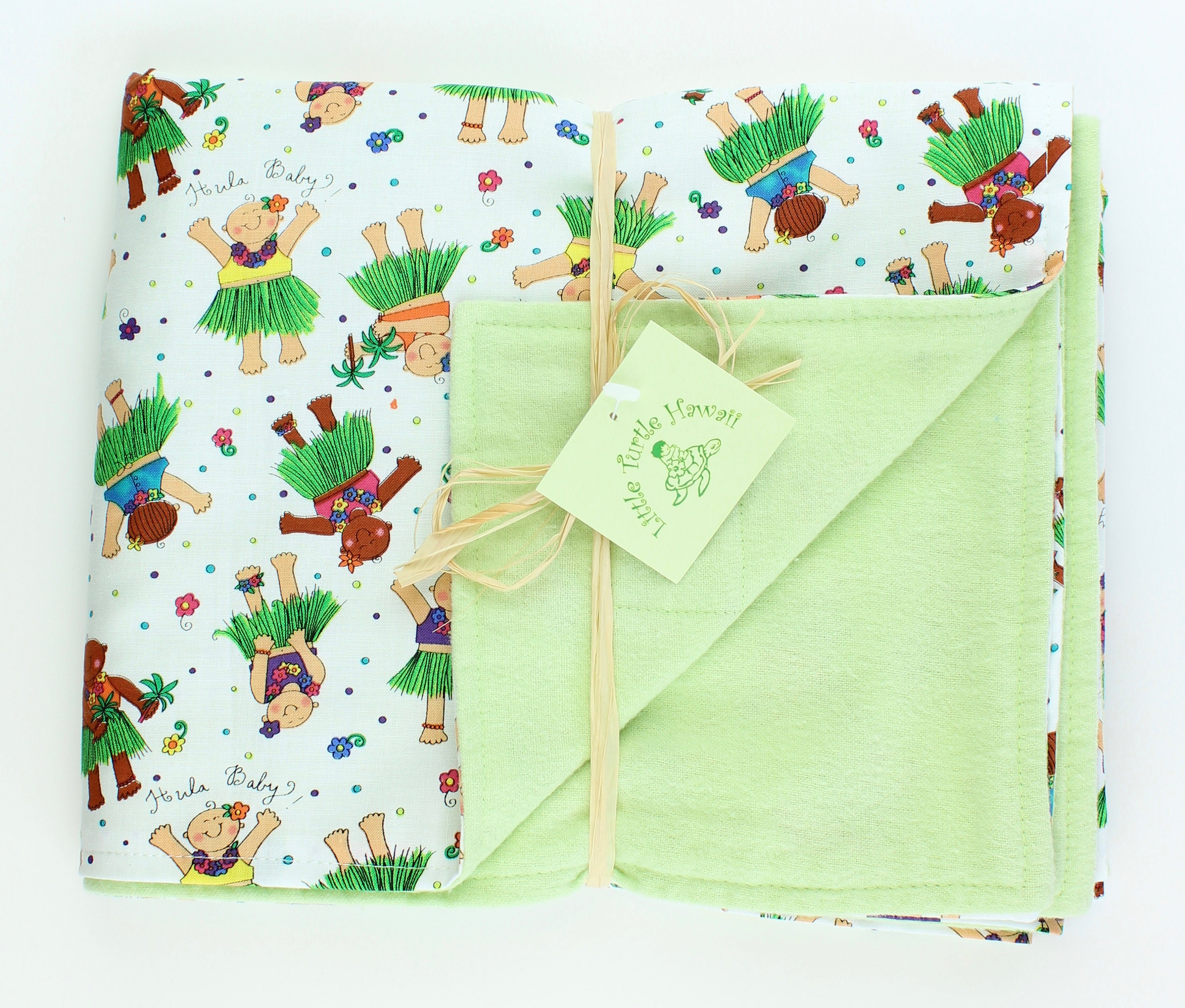 Hawaiian Baby Blanket Made in Hawaii Hawaiian Baby Shower Etsy