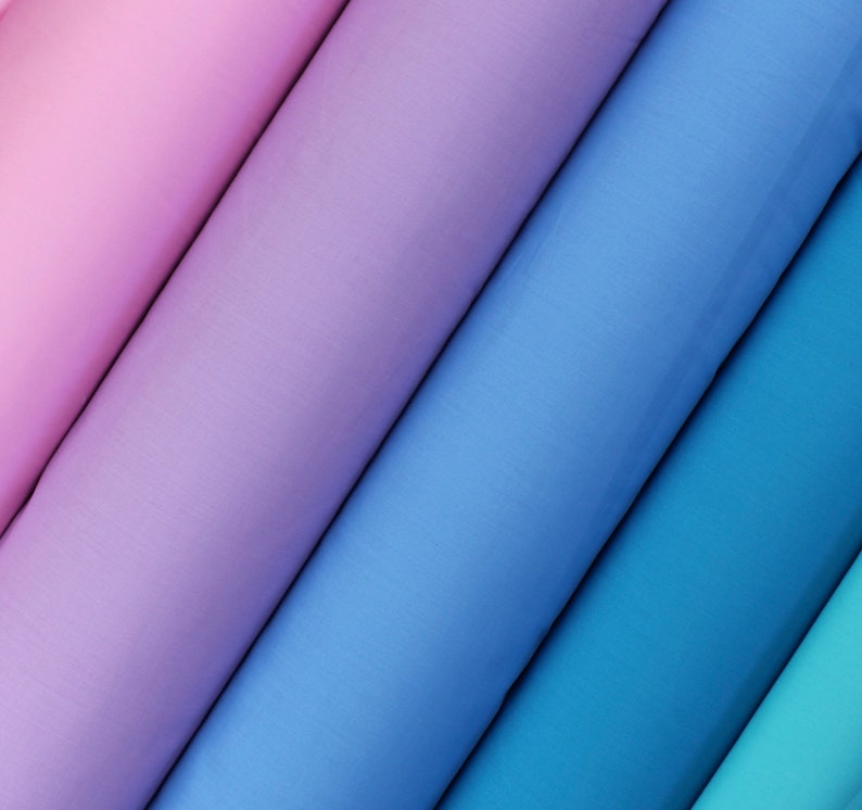 Fabric Solid Poly/Cotton Blend Material By the Yard Choose Etsy