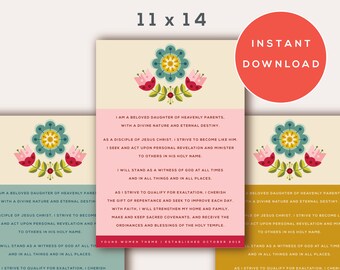 Mujeres Jóvenes Nuevo Tema 11x14 Imprimible