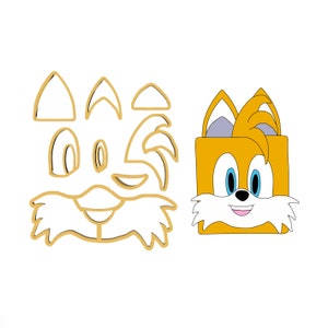 Tails 3D Printed Fondant Cutter | Sonic