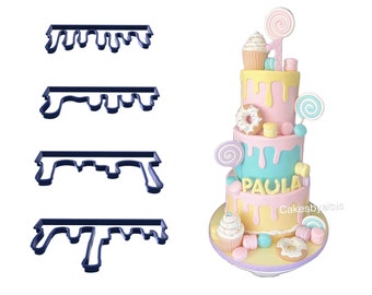 Drip 3D Printed Fondant Cutter