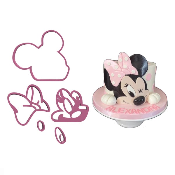 Minnie Mouse 3D Printed Fondant Cutter