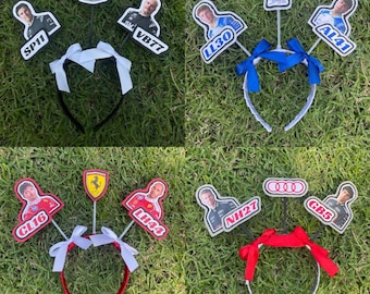 Bandeaux F1 - Cadillac, VCARB, Ferrari et Audi F1 Team - Accessoire de tenue fait main le jour de la course