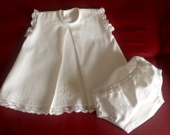 White embroidered girl dress READY TO SHIP