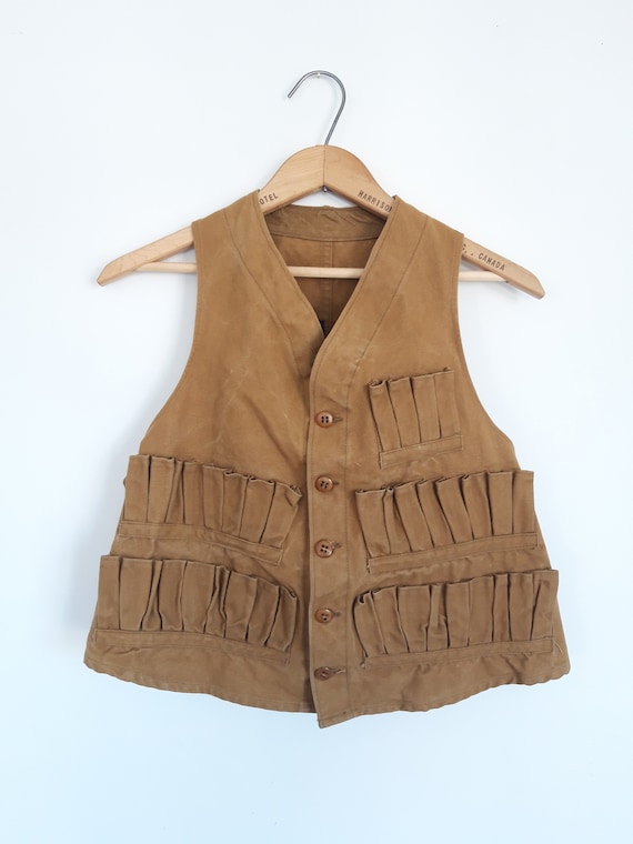 1930's Red Head Canvas Hunting Vest