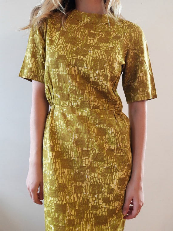 1950's Uranium Green Dress