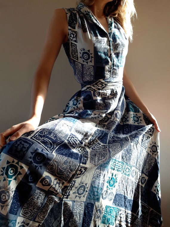1970's Missy House Flowy Sundress