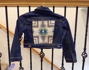 denim half jacket