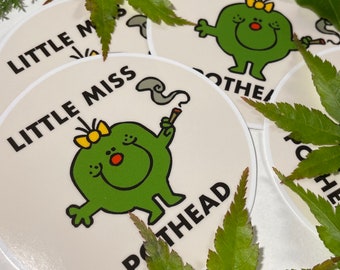 Little Miss Pothead 3" Sticker