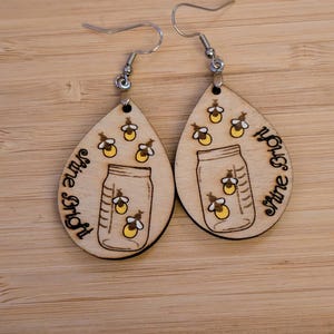 Firefly Earrings | Nature-Inspired Insect Jewelry | Handmade Lightweight Earrings