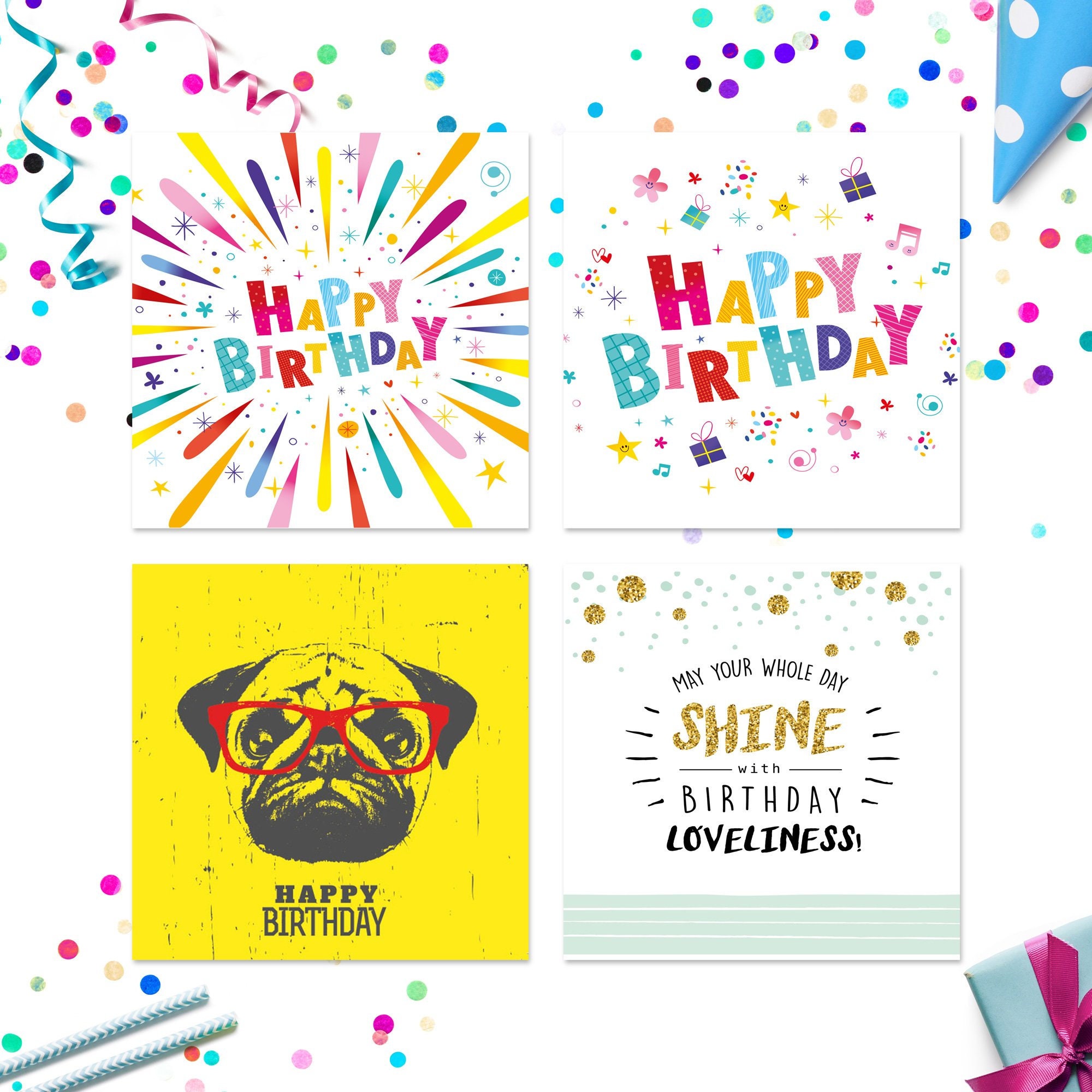 20 X Birthday Cards Vol 2 Assorted Multi Bulk Pack Hand Etsy UK