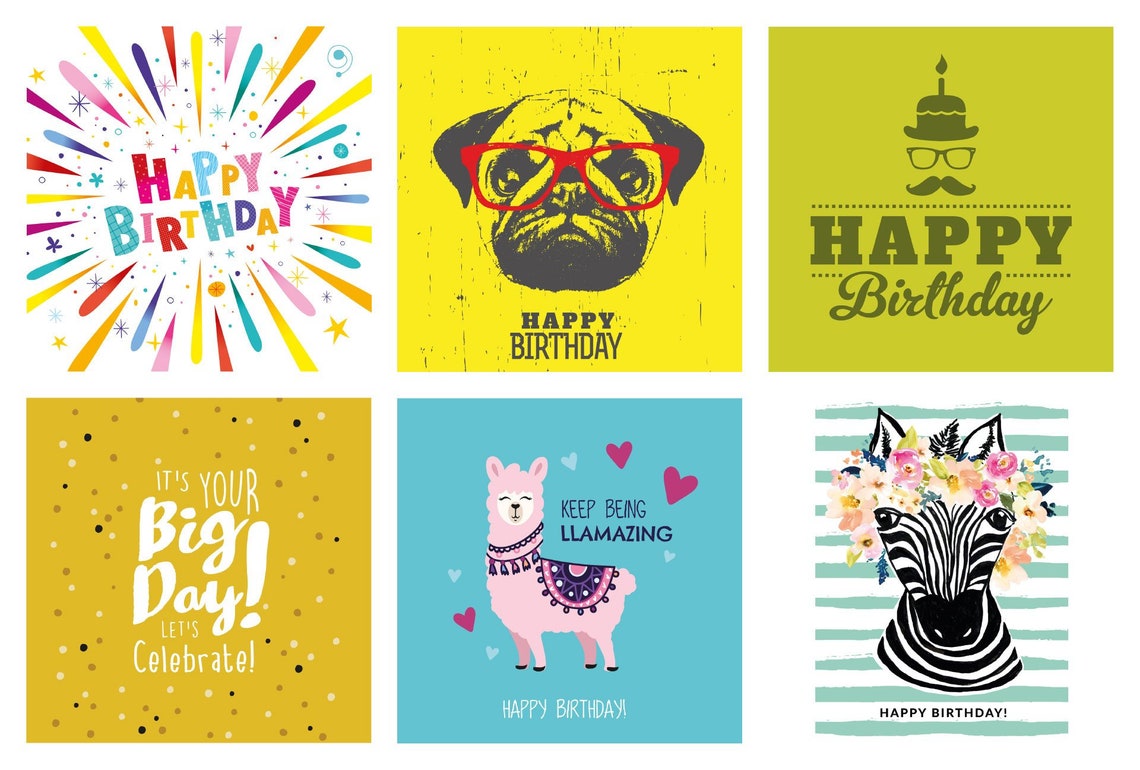 50 Assorted Greetings Cards Pack for All Occasions Eco Etsy UK