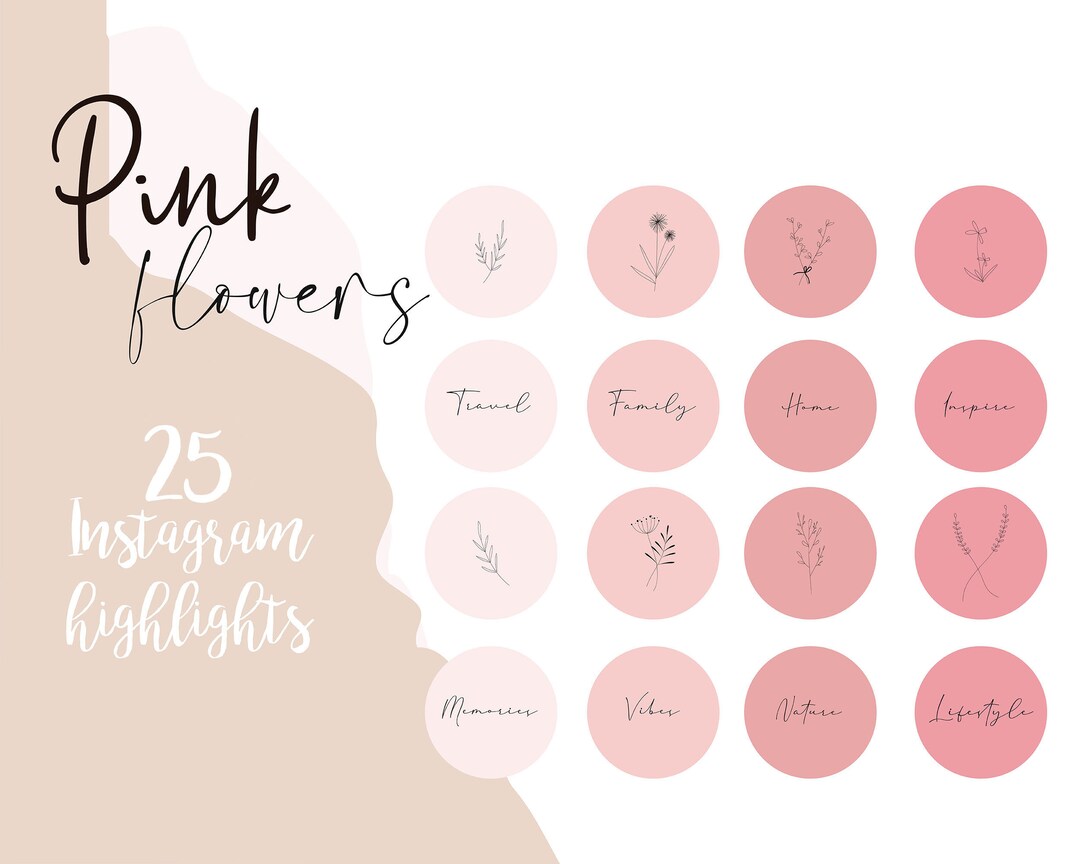 Instagram Story Highlight Covers 25 Instagram Highlight Etsy