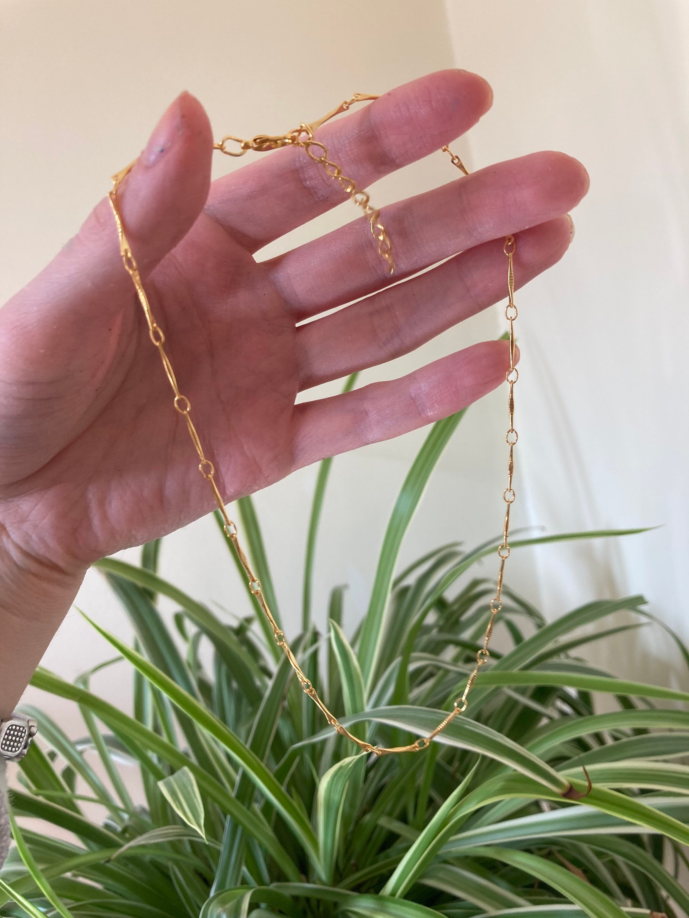 24k Gold Plated Chain/gold Chain Uk/womens Gold Chain/gold Etsy UK