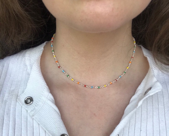 Small beaded best sale choker