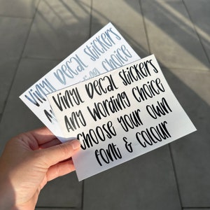 DIY Niestandardowa naklejka winylowa - Naklejki spersonalizowane - Naklejka z imieniem - Naklejka z dowolnym słowem - Naklejka ślubna Różne czcionki, kolory i rozmiary