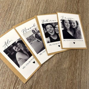 Gepersonaliseerde bruidsmeisjesvoorstel | Zul jij mijn bruidsmeisje zijn | Fotovoorstel afdrukken en envelop | Cadeaus bruidsmeisje: GRATIS VERZENDKOSTEN
