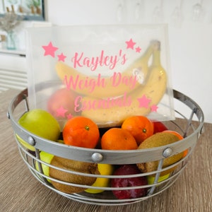 Personalised Name Slimming Weigh Day Essentials Clear Popper Folder Perfect For Your Slimming Group World - FREE UK POSTAGE