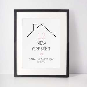Regalo para un nuevo hogar - Impresión personalizada para el hogar - Impresión para un nuevo hogar - Regalo para inauguración de la casa - Regalo para el primer hogar - Impresión sin marco - ENVÍO GRATUITO EN EL REINO UNIDO