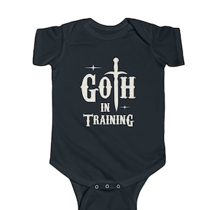 Goth In Training | Goth Baby Bodysuit | Gothic Baby Clothes