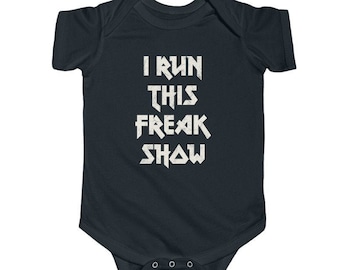 Headbanger Baby Clothes | Heavy Metal Baby Romper | Rock Baby Shower Gift | Gothic Black One Piece Bodysuit
