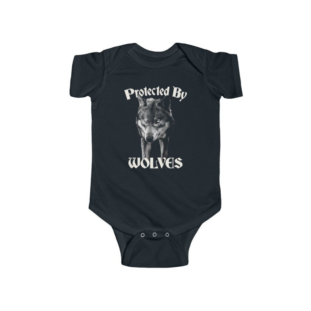 Protected by Wolves Wolf Baby Clothes Nordic Witch Baby Etsy